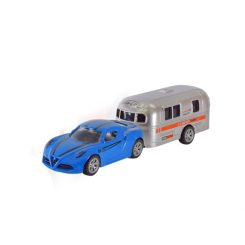 Транспорт и спецтехника - Автомодель Автопром Машина с прицепом синяя (AP7458/1)