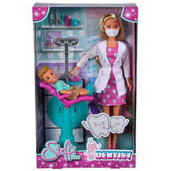 Куклы - Кукольный набор Steffi & Evi Love Штеффи Стоматолог с малышом (5733514)