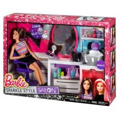 Куклы - Игровой набор с куклой Салон сияющей красоты Брюнетка Barbie (DTK04 / DMM65) (DTK04/DMM65)