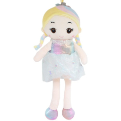 Персонажи мультфильмов - Мягкая кукла Ариша голубая 40 см MIC (M14295) (223717)