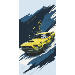 Товары для рисования - Картина по номерам Art Craft Ford Mustang 40 х 80 см (12504-AC)