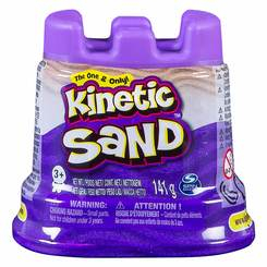 Антистресс игрушки - Кинетический песок для детского творчества Kinetic Sand Мини-крепость фиолетовый 141 г (71419P)