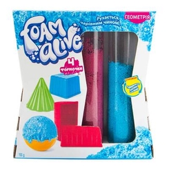 Антистресс игрушки - Воздушная пена для лепки Foam alive Геометрия с аксессуарами (5905)