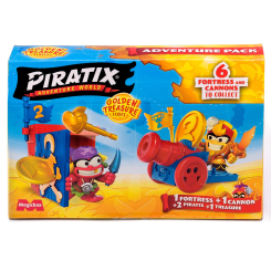 Фигурки персонажей - Набор-сюрприз Piratix Golden treasure Пиратские приключения (PPX1D226IN00)