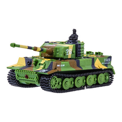 Радиоуправляемые модели - Игрушечный танк Great Wall Toys Тигр зеленый хаки 1:72 радиоуправляемый (GWT2117-1)