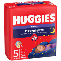 Подгузники - Подгузники-трусики Huggies Overnights 5 12-17 кг 24 x 4 шт (5029053581095)