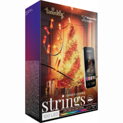 Мебель для геймеров - ​Гирлянда Smart LED Twinkly Strings Candle RGB 100 IP20 6м USB-C кабель зеленый (TWKC100RGB-G)