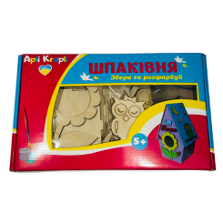 Наборы для творчества - Набор для творчества Apli Krapli Скворечник Собери и раскрась 1 (2252535533012)