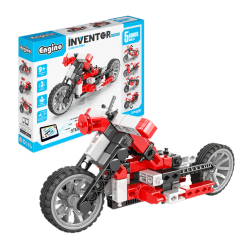 Конструктори з унікальними деталями - Конструктор Engino Inventor Mechanics Мотоцикл 5 в 1 (IN31)