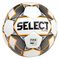 Спортивные активные игры - Мяч футбольный Select SUPER FIFA NEW бело-серый Уни 5 362552-011 5