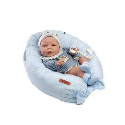 Пупси - Пупс Reborn Munecas De Cuna блакитний одяг 45 см (8436587142253)