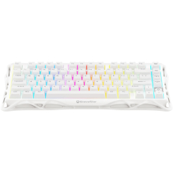 Клавиатура и мыши - Клавиатура GravaStar Mercury K1 Lite 80keys BSUN Grey EN/RUS BT/WL/USB белый (GSK1LITE_WHT)