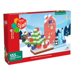 Магнитные конструкторы - Конструктор My World Магнитные блоки Рождество 155 деталей (CJ-4832566)