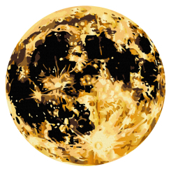 Товары для рисования - Картина по номерам Brushme Золотое полнолуние 30 см (RCB00121M) Товары для рисования - Картина по номерам Brushme Золотое полнолуние 30 см (RCB00121M)