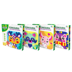 Наборы для лепки - Раскраска с воздушным пластилином Lovin Лесные друзья в ассортименте (7000220)