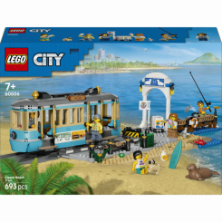 Конструктори LEGO - Конструктор LEGO City Класичний трамвай до пляжу (60506)