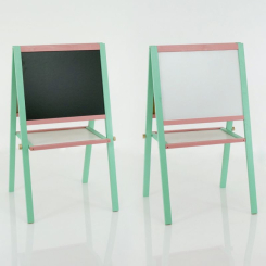 Детская мебель - Мольберт детский двухсторонний​​​​​​​ магнитный "ИГРУША" Light green/Pink (50318)