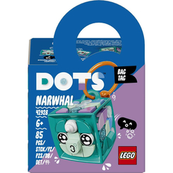 Брелоки - Конструктор LEGO DOTS Брелок для сумочки «Нарвал» (41928)