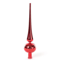 Аксесуари для свят - Верхівка пластикова на ялинку Flora H-25 см Червоний (11855) (MR59707)