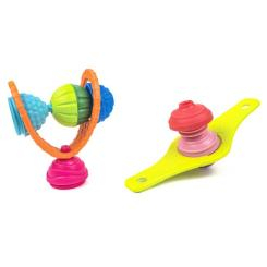 Развивающие игрушки - Развивающая игрушка Lalaboom 2 звенья и 4 бусинки (BL680)