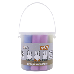 Мел цветной Yes Jumbo Miffy в ведре 12 шт (400566)