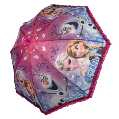 Зонты и дождевики - Детский зонт-трость с принцессами и оборкамиPaolo Rossi  розово-голубой  011-4