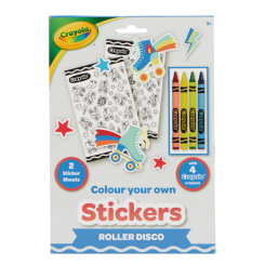 Товари для малювання - Набір для розмальовування Crayola Наліпки Ролер-Диско (15754-B)