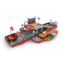 Автотреки, паркинги и гаражи - Игровой набор Lunatik Авто трансформер Пожарная (LNK-RTF0695)
