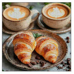 Мозаїка - Алмазна мозаїка Strateg Кава з круасанами (4823113899073)