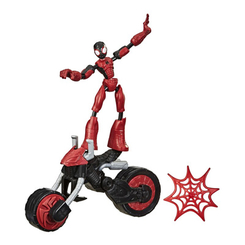 Фигурки персонажей - Игровой набор Spider-Man Bend and flex 2 в 1 Человек-паук на мотоцикле (F0236)