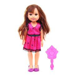 Куклы - Кукла Shantou Jinxing Flaine Розовое платье с сердечками (89022/89022-3)