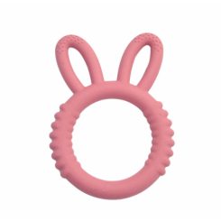 Погремушки, прорезыватели - Прорезыватель Lindo Силиконовый ушки красный (4890211000267) (4890211000168)