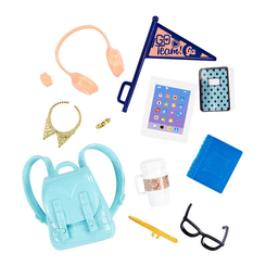 Одяг та аксесуари - Аксесуари Barbie Все для подорожі Блакитний рюкзак (FYW86/FKR92)