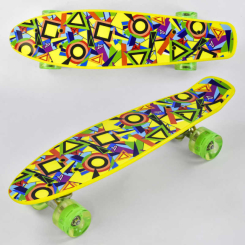 Пенниборд - Пенни борд Best Board со светящимися PU колёсами Multicolor (74542)