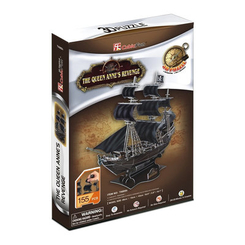 3D-пазлы - Трехмерный пазл Корабль Черной Бороды Месть королевы Анны (T4005h)