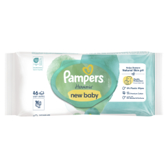 Антисептики і маски - Вологі серветки Pampers Harmonie new baby ​46 шт (8006540815885)