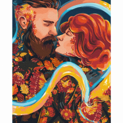 Товари для малювання - Картина за номерами Brushme Закохані (BS53796)