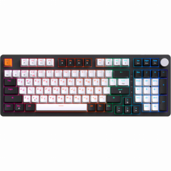 Ігрова периферія - Клавіатура GamePro з Hot-Swap та Gasket Mount Red switch RGB Black (MK170B)