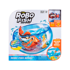 Фигурки животных - Роботизированная игрушка Robo Alive Роборыбка в аквариуме (7126)