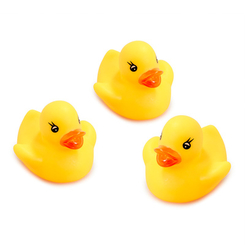 Игрушки для ванны - Игрушечный набор для ванны Addo Droplets Три уточки желтые (312-17101-B/3)