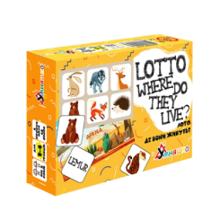 Настольные игры - Развивающая настольная игра "Lotto Where do they live?" УМНЯШКА 2132-UM английский язык (60808)