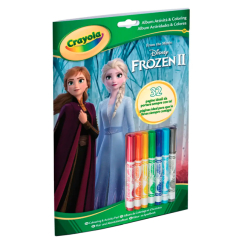 Товари для малювання - Розмальовка Crayola Frozen 7 фломастерів (04-5900-M)