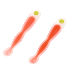 Детская посуда и аксессуары - Ложки термочувствительные Bebe Confort S1 красные 2 шт (3105206400)