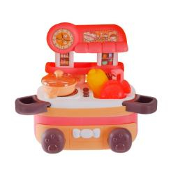 Детские кухни и бытовая техника - Игровой набор Shantou Jinxing Мини кухня оранжево-красная (C668-27/28/2)