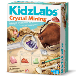 Наукові ігри, фокуси та досліди - Набір для досліджень 4M KidzLabs Видобуток мінералів (00-03252)