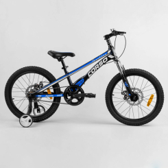 Велосипеды - Детский велосипед магниевая рама дисковые тормоза CORSO 20" Speedline Dark blue and black (103525)