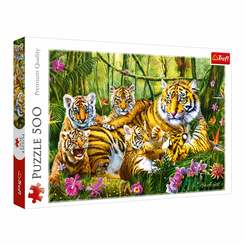 Пазлы - Пазлы Trefl Семья тигров 500 деталей (37350)