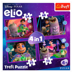 Пазли - Пазли Trefl Disney Elio Позаземні місії 4 в 1 (34665)