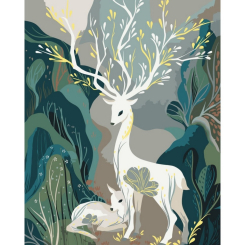 Товары для рисования - Картина по номерам Art Craft Сказочные олени 40х50 см (11591-AC)