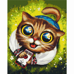 Товари для малювання - Картина за номерами Brushme Котик з ППО (BS53418)